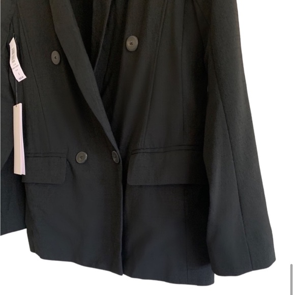 NWT Aritzia Babaton Black Wool Blend 1-01 Shao Jacket Blazer Size 2 - Picture 12 of 16